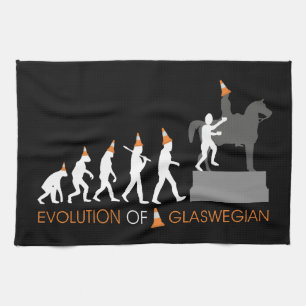 Duke of Wellington's Glasgow Traffic Cone Hat Tea Towel