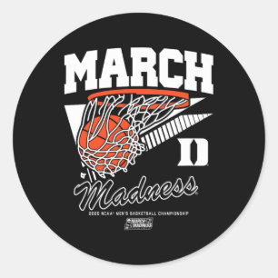 Duke Sketll - 2025 March Madness Sketll - Ncaa Classic Round Sticker
