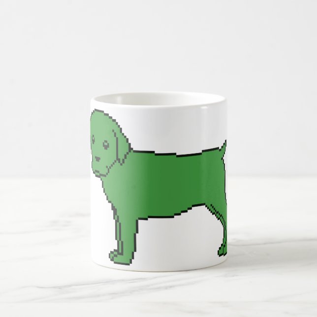 Duke the Dog Virtual Pet Coffee Mug (Center)