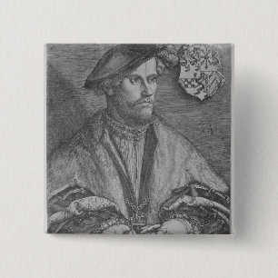 Duke Wilhelm V of Cleve, 1540 15 Cm Square Badge