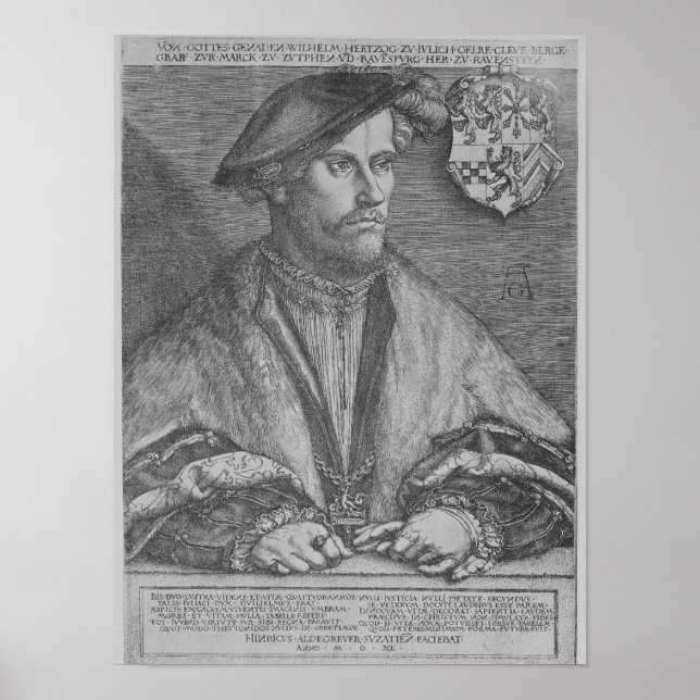 Duke Wilhelm V of Cleve, 1540 Poster (Front)