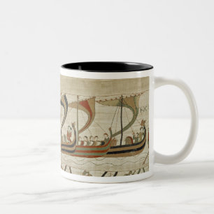 Duke William and his fleet cross the Channel Two-Tone Coffee Mug