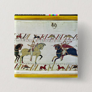 Duke William asks Vital 15 Cm Square Badge