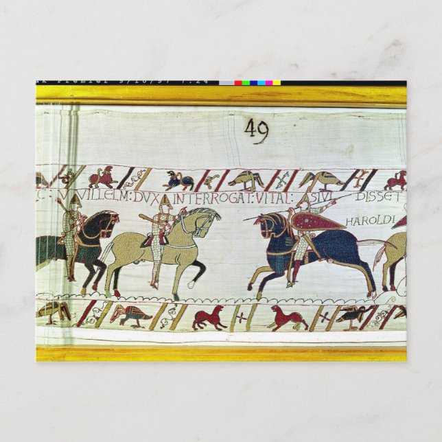 Duke William asks Vital Postcard (Front)