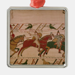Duke William Exhorts his Troops Metal Tree Decoration