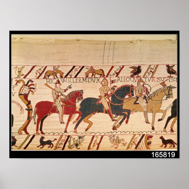 Duke William exhorts his troops Poster (Front)