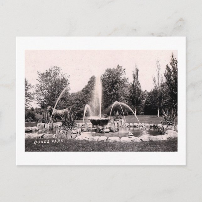 Duke's Park, Somerville, NJ 1907 Vintage Postcard (Front)