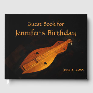 Dulcimer Birthday Party Guest Book