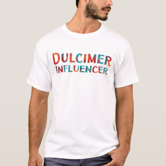 Dulcimer Colourful Influencer Music T-shirt