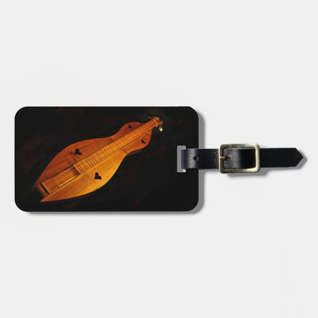 Dulcimer Luggage Tag (Front Horizontal)