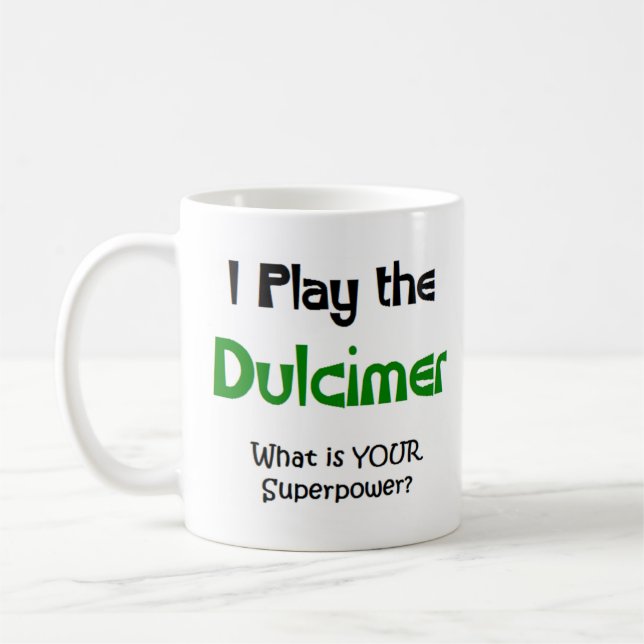 dulcimer player coffee mug (Left)