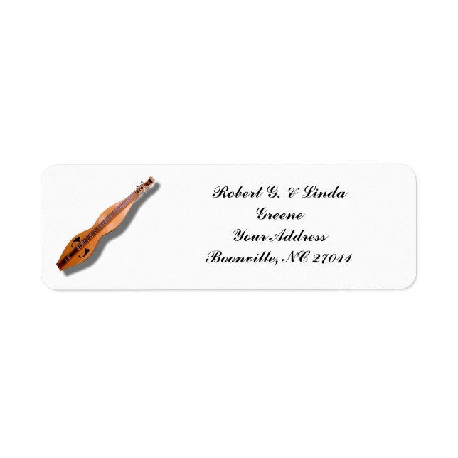 DULCIMER RETURN ADDRESS LABEL (Front)