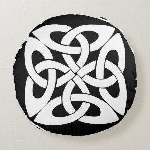 Duleek knot round cushion