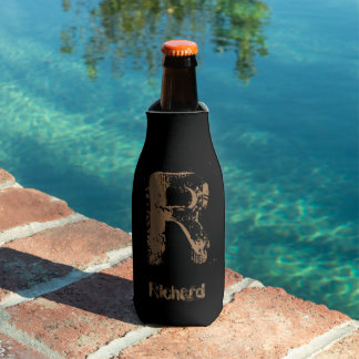 Dull Brown On Black Theme  Bottle Cooler