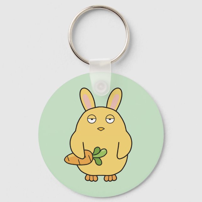 Dull Chick, Floppy Ears Key Ring (Front)