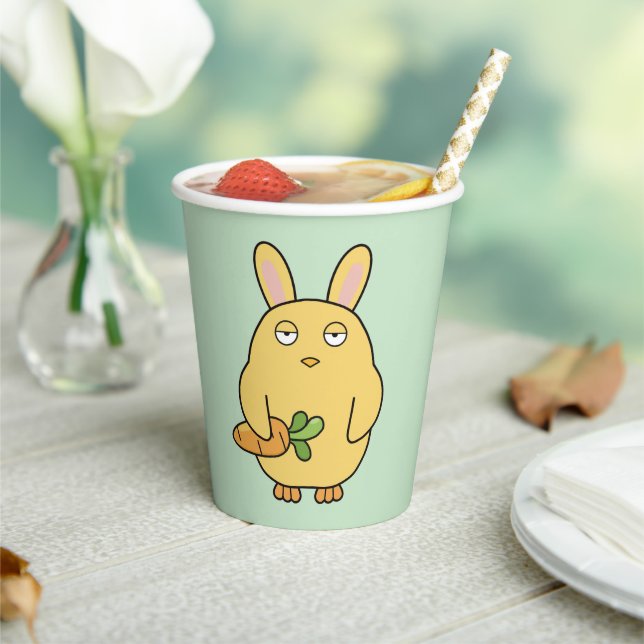 Dull Chick, Floppy Ears Paper Cups (Insitu)