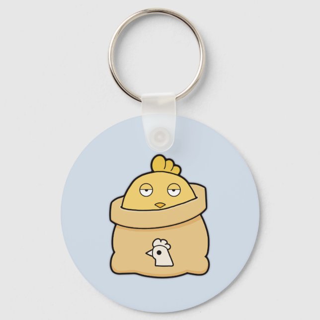 Dull Chick, Full Bag Key Ring (Front)