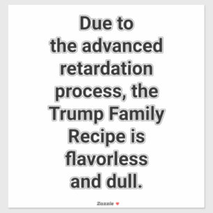 Dull Trump Family Recipe Hankamer Artjunkhaus Yum!