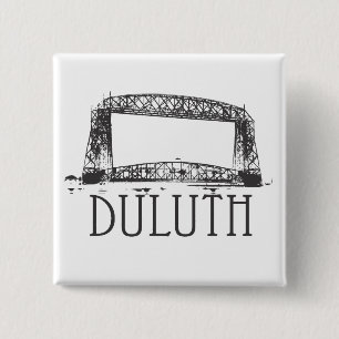 Duluth Aerial Lift Bridge 15 Cm Square Badge