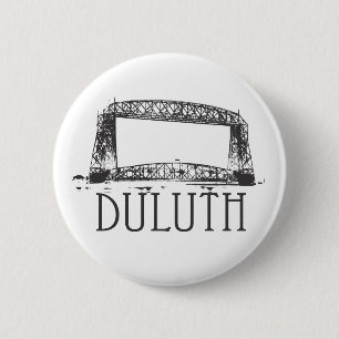Duluth Aerial Lift Bridge 6 Cm Round Badge