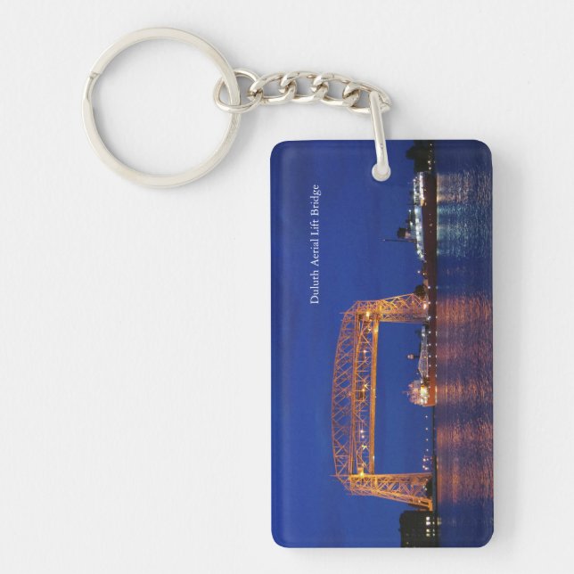 Duluth Aerial Lift Bridge & John G. Munson Key Ring (Front)