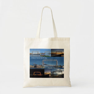 Duluth Aerial Lift Bridge multi picture tote bag