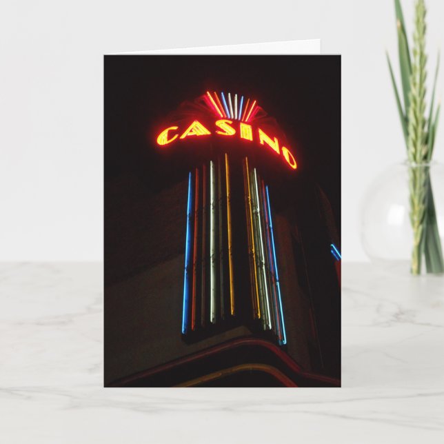 "Duluth CASINO Lights" Birthday Card (Front)
