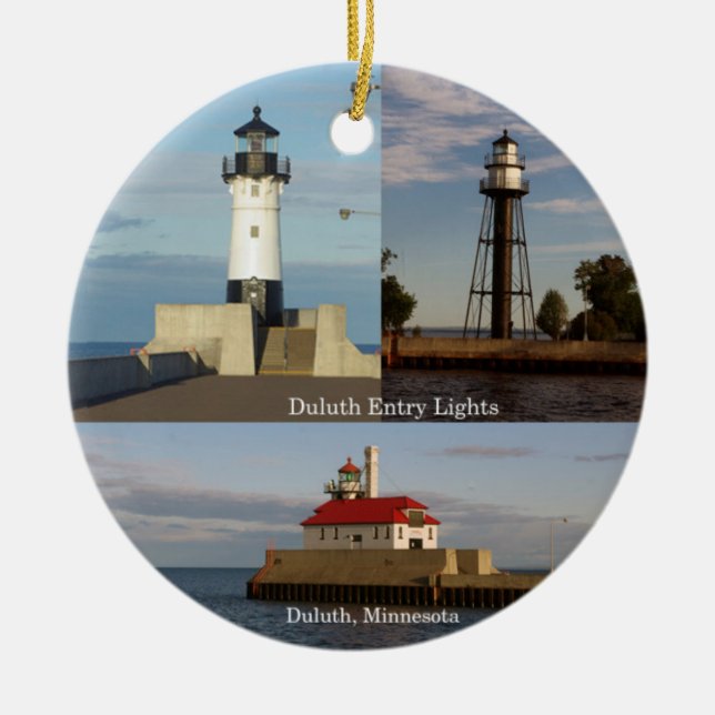 Duluth Entry Lights circle ornament (Front)