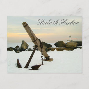 Duluth Harbour in the Winter Postcard