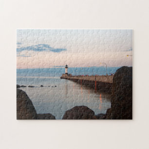 Duluth Harbour North Pier Light jigsaw puzzle