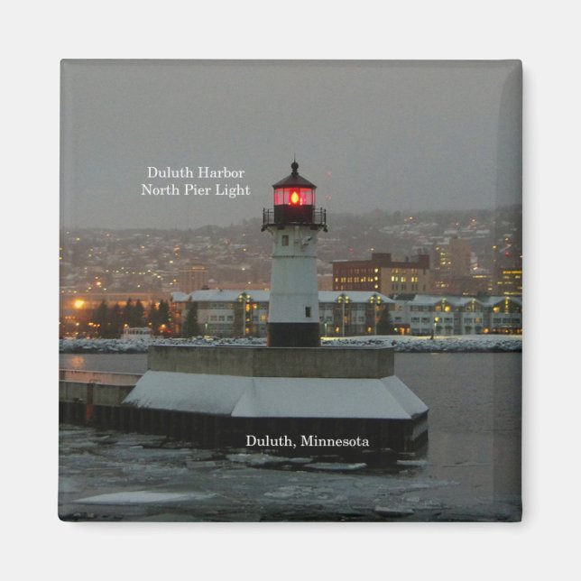 Duluth Harbour North Pier Light magnet (Front)