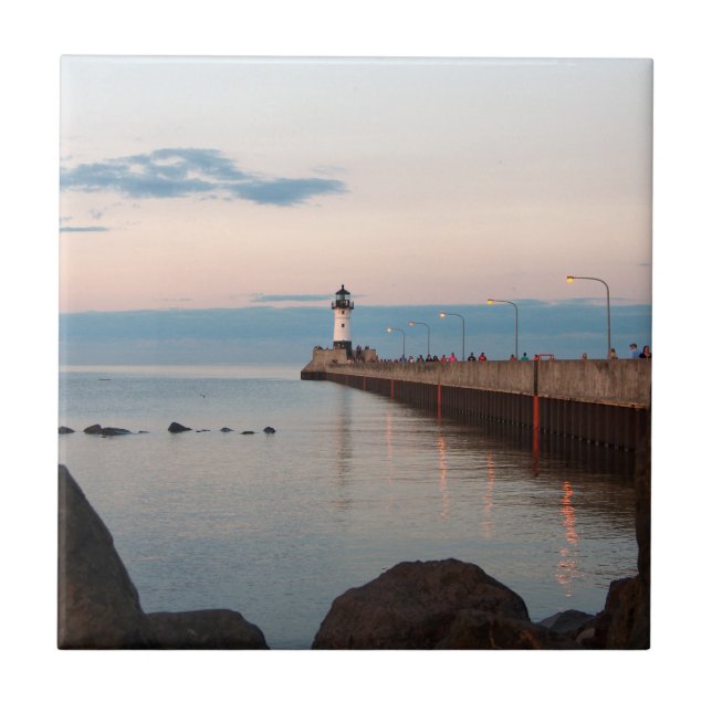 Duluth Harbour North Pier Light tile (Front)