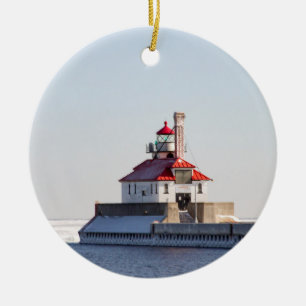 Duluth Harbour South Breakwater Lighthouse Ceramic Ornament