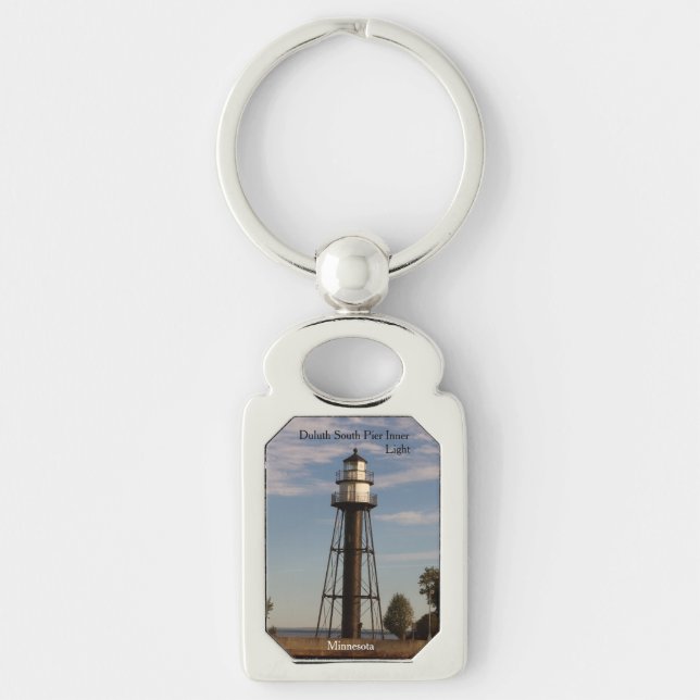Duluth Harbour South Pier Inner Light Key Ring (Front)
