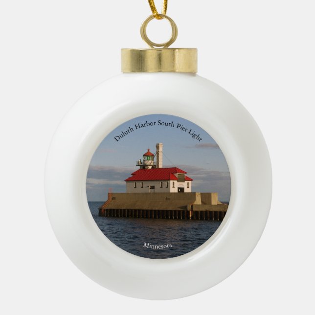 Duluth Harbour South Pier Light ornament (Front)