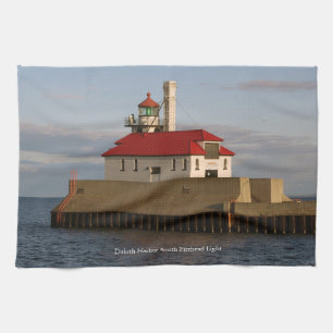Duluth Harbour South Pierhead Light kitchen towel