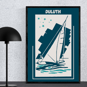 Duluth in Minessota - Vintage Sailing Poster