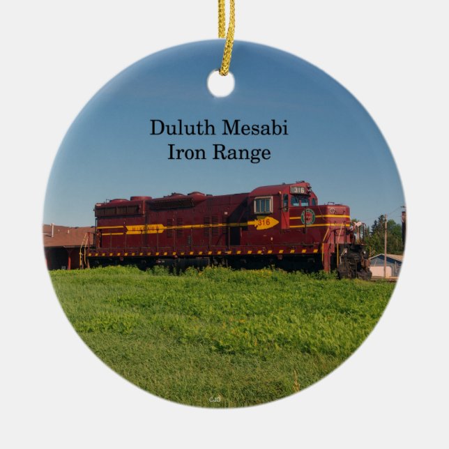 Duluth Mesabi Iron Range Eng 316 ornament (Front)