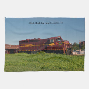 Duluth Mesabi Iron Range Locomotive 316 Tea Towel
