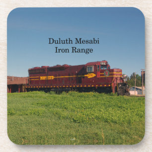 Duluth Mesabi IronRange Locomotive plastic coaster