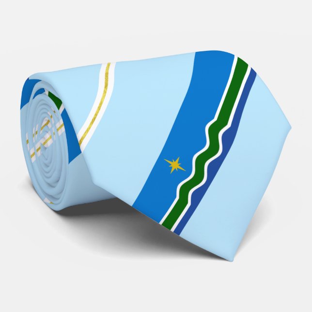 Duluth (Minnesota) city flag Neck Tie (Rolled)