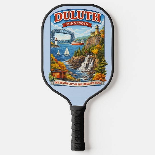 Duluth, Minnesota Souvenir PIckleball Paddle (Front)