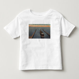 Duluth, MN - View of Freighter Entering Ship Toddler T-Shirt