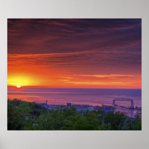 Duluth Sunrise Poster