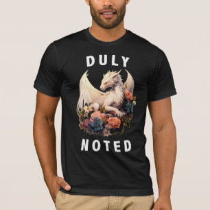 Duly Noted Colored Tee - White Text