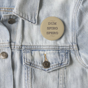 Dum spiro spero 6 cm round badge