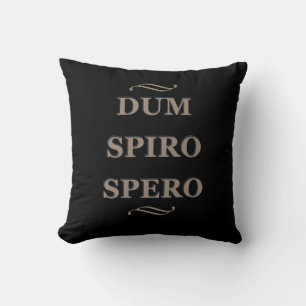Dum spiro spero cushion
