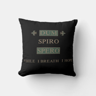 Dum spiro spero cushion