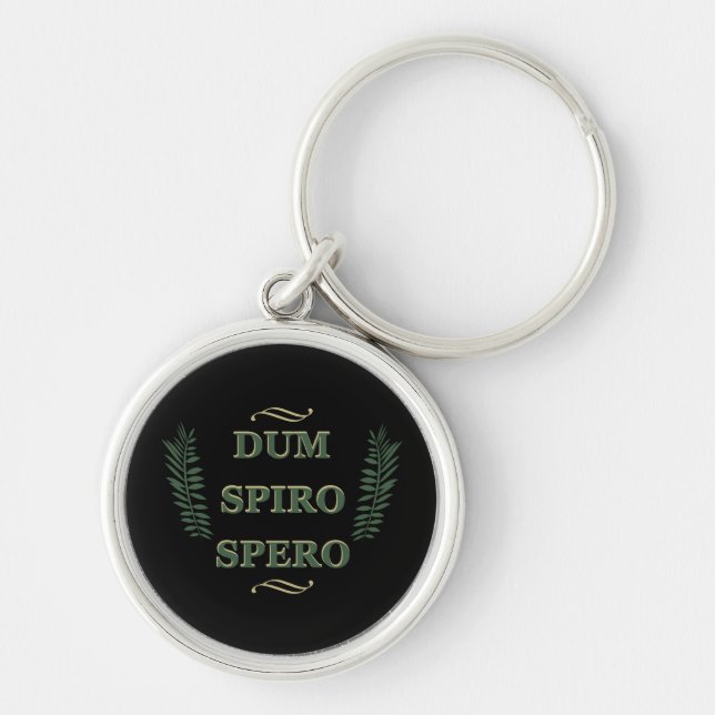 Dum spiro spero key ring (Front)