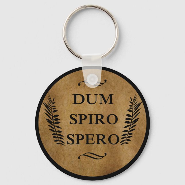 Dum spiro spero key ring (Front)